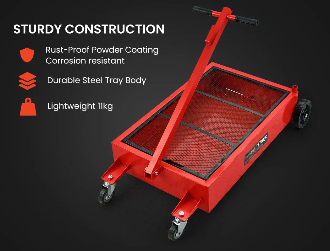 57L Low Profile Mobile Waste Oil Drainer for Trucks and Workshop