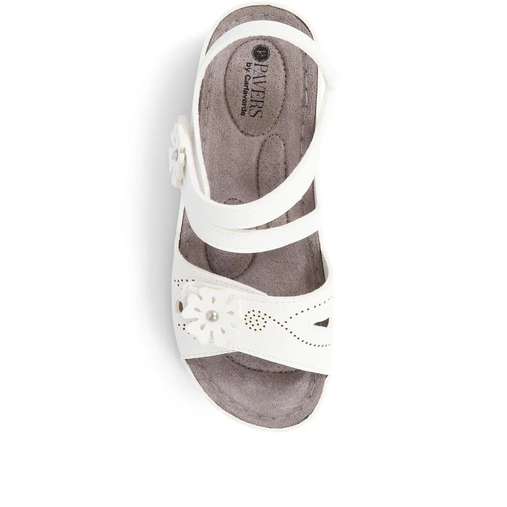 Adjustable Embellished Sandals - SERAY37007 / 323 473