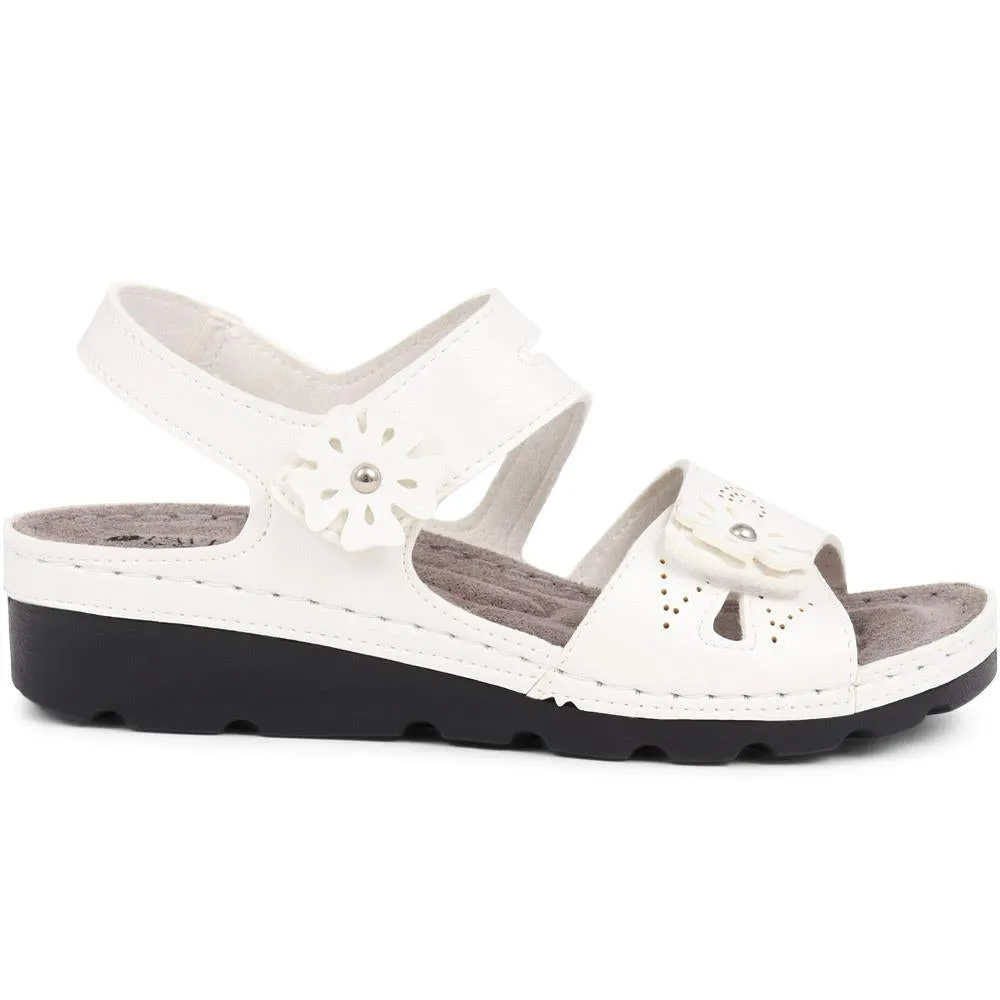 Adjustable Embellished Sandals - SERAY37007 / 323 473