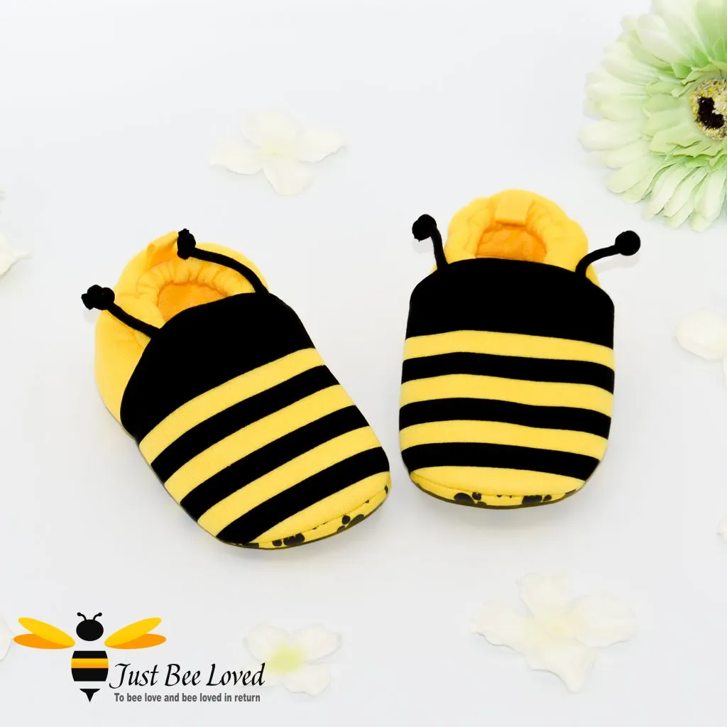 Baby Infant Bee Walker Booties - Sizes 0-18 Months