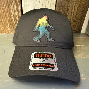 BIGFOOT ADVENTURE PATCH 6 Panel Low Profile Style Dad Hat - Black