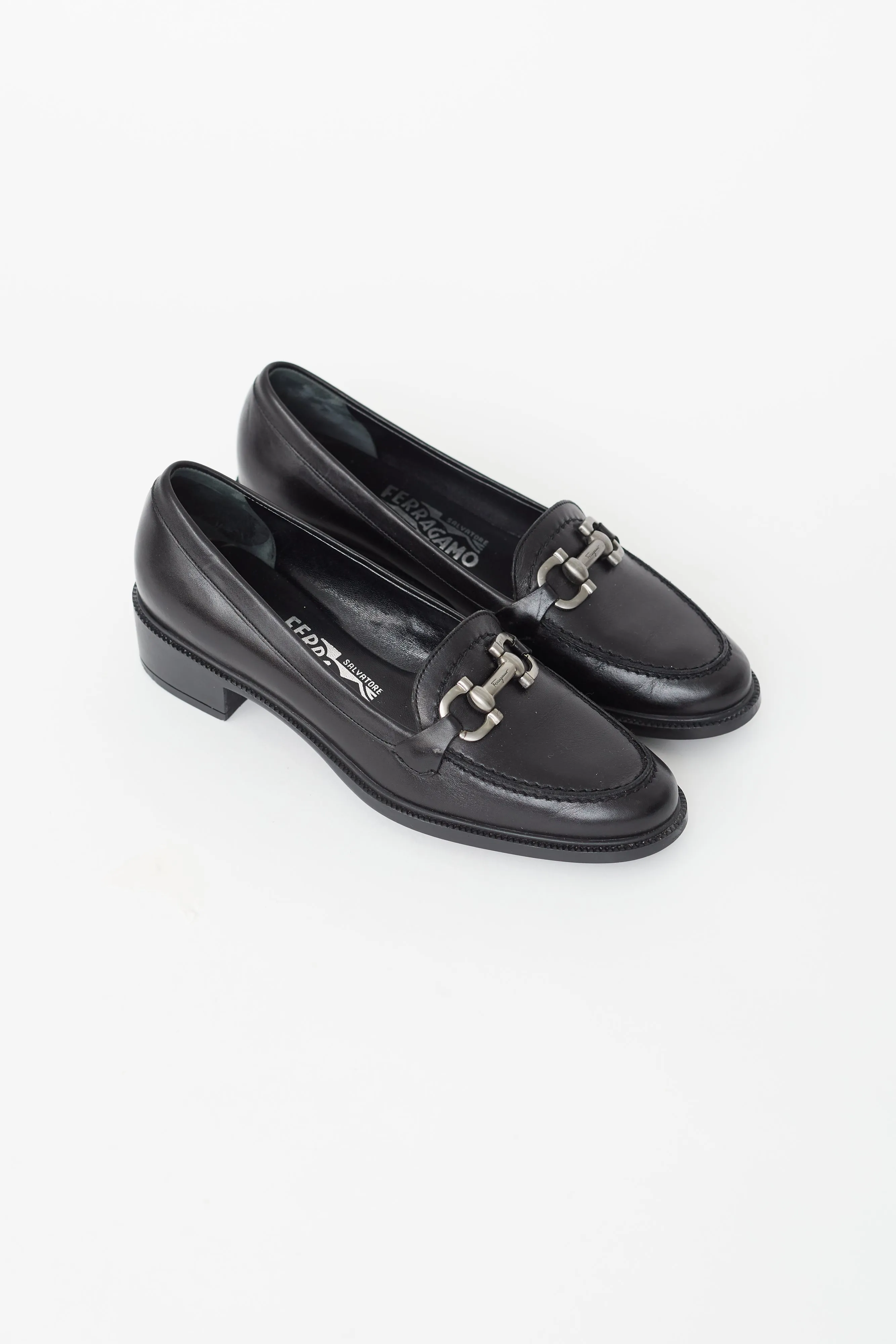 Black Leather Loafer