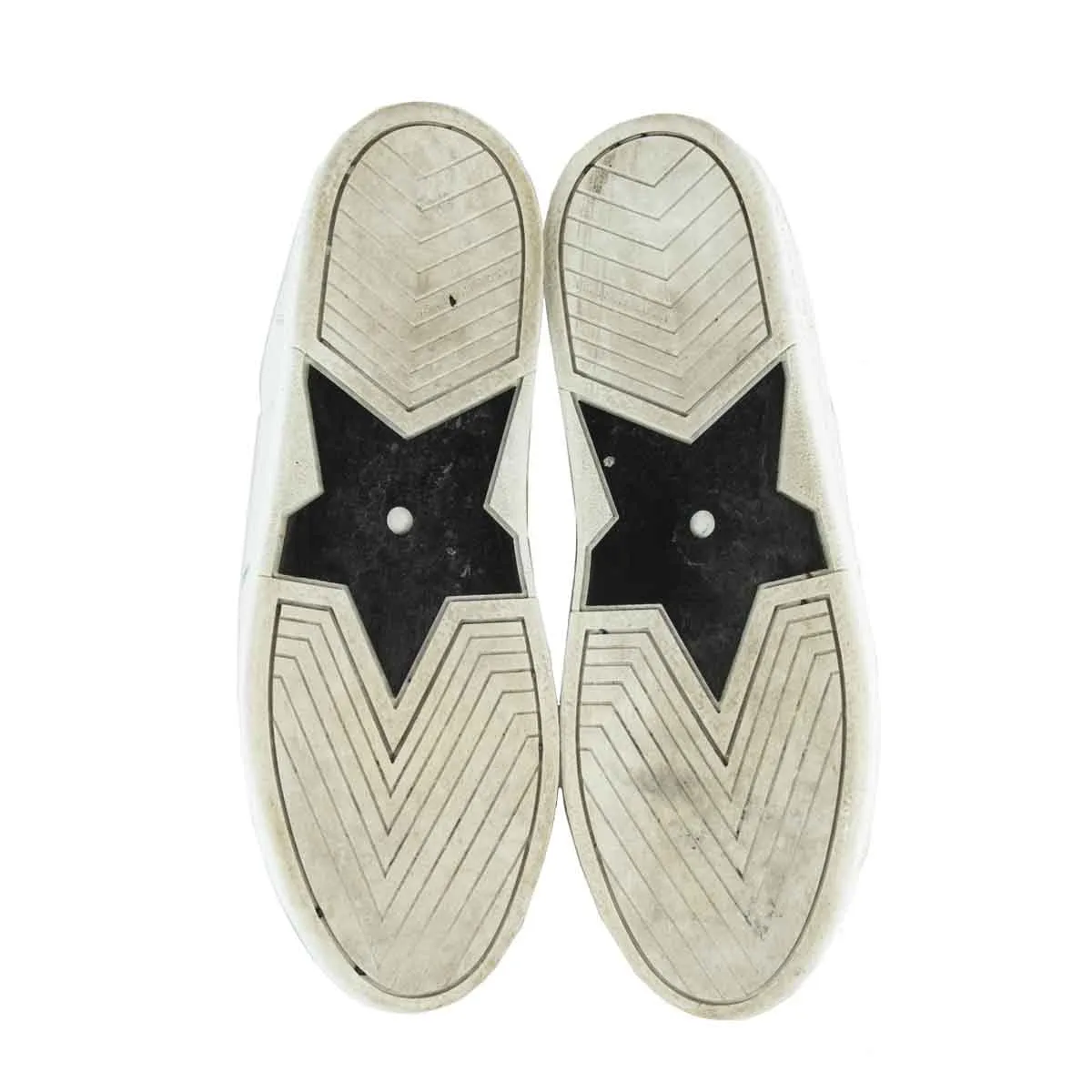Dior White Leather Star Low Top Sneakers Size US 10 | EU 40