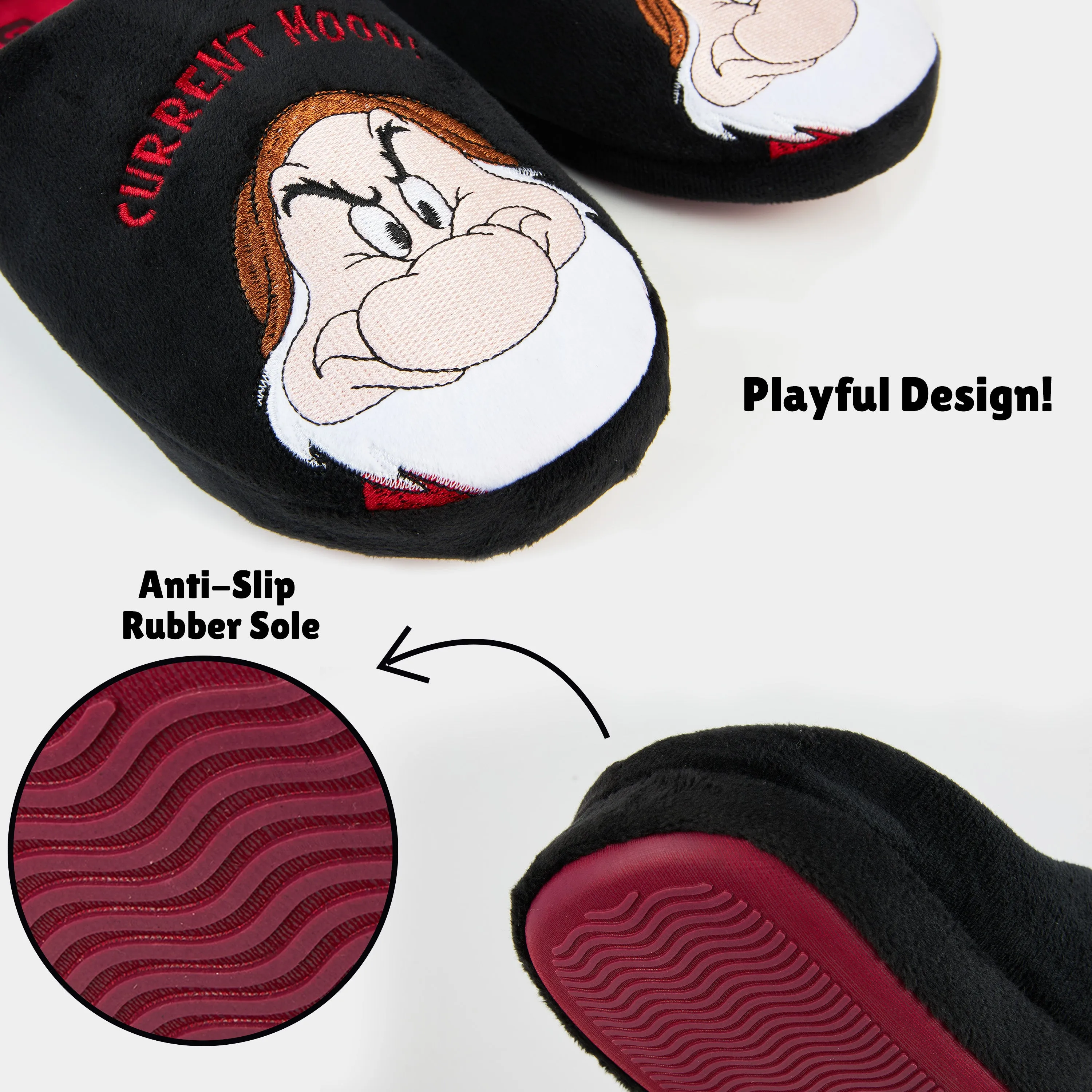 Disney Men's Slippers -Grumpy House Shoes
