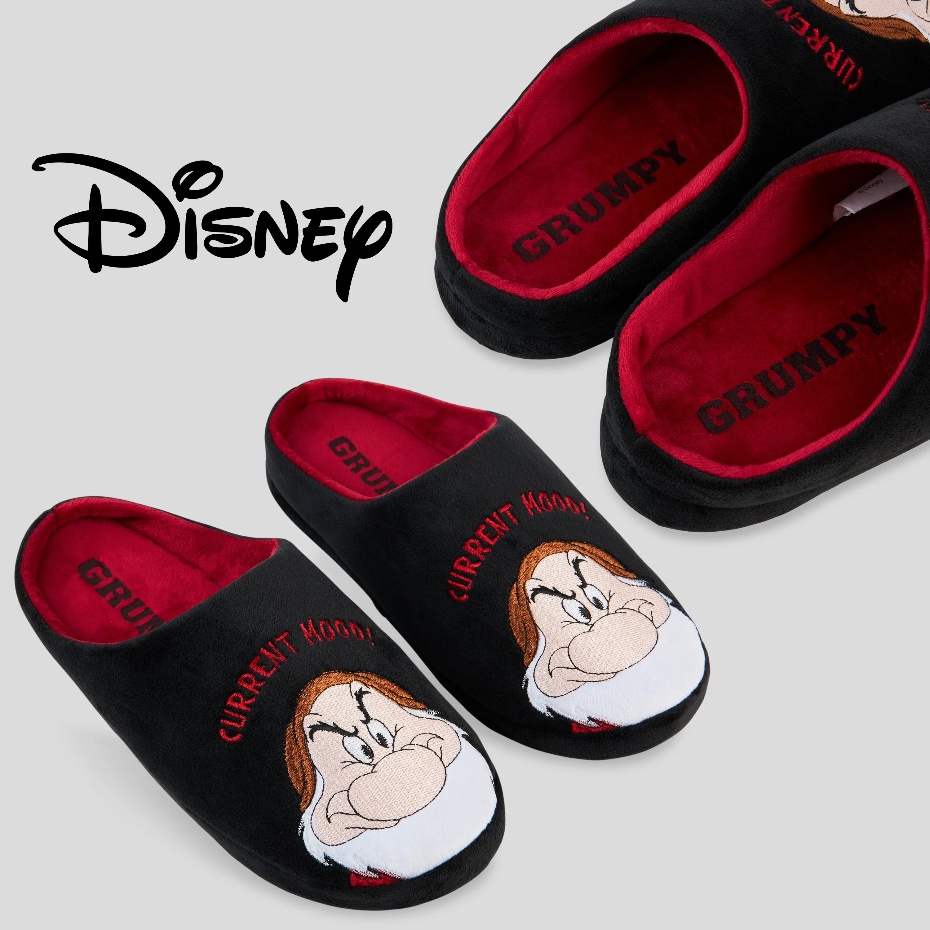 Disney Men's Slippers -Grumpy House Shoes