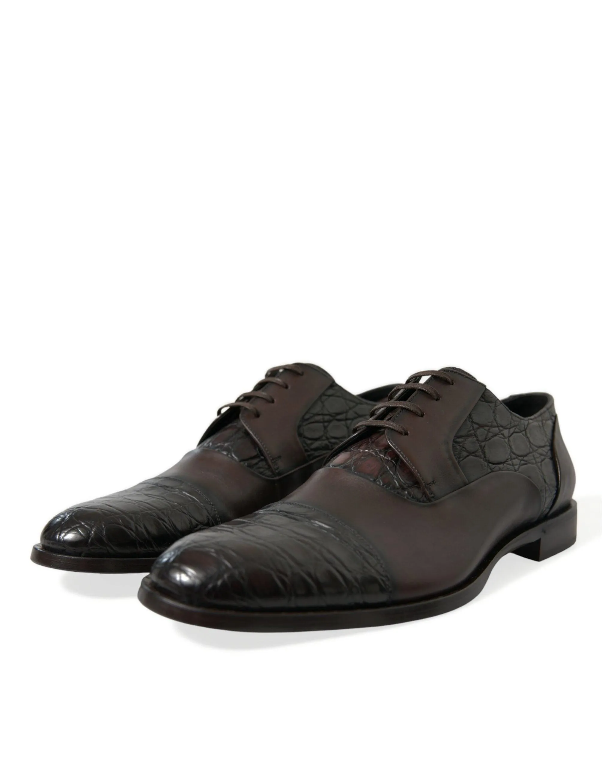 Dolce & Gabbana Elegant Brown Formal Derby Dress Sko