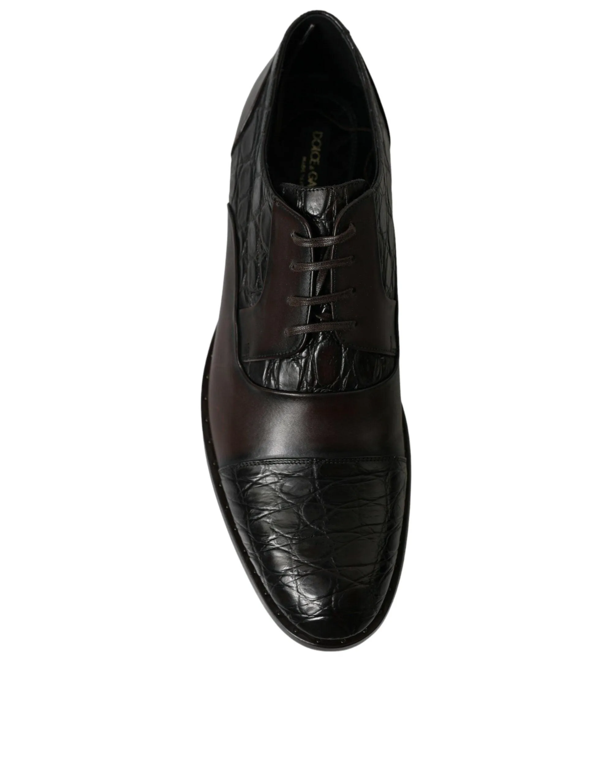 Dolce & Gabbana Elegant Brown Formal Derby Dress Sko