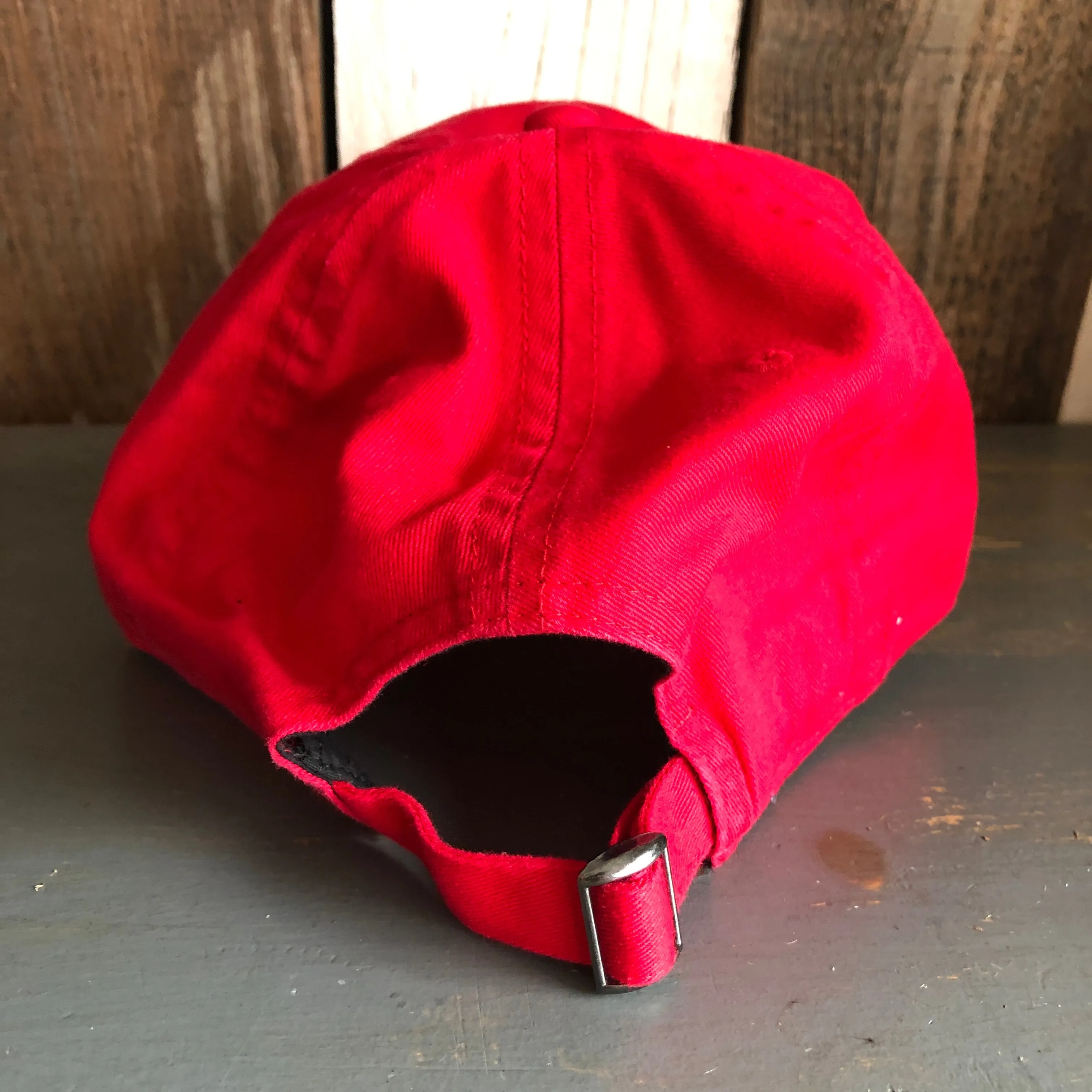 Hermosa Beach HERMOSA AVE 6 Panel Low Profile Dad Hat - Red