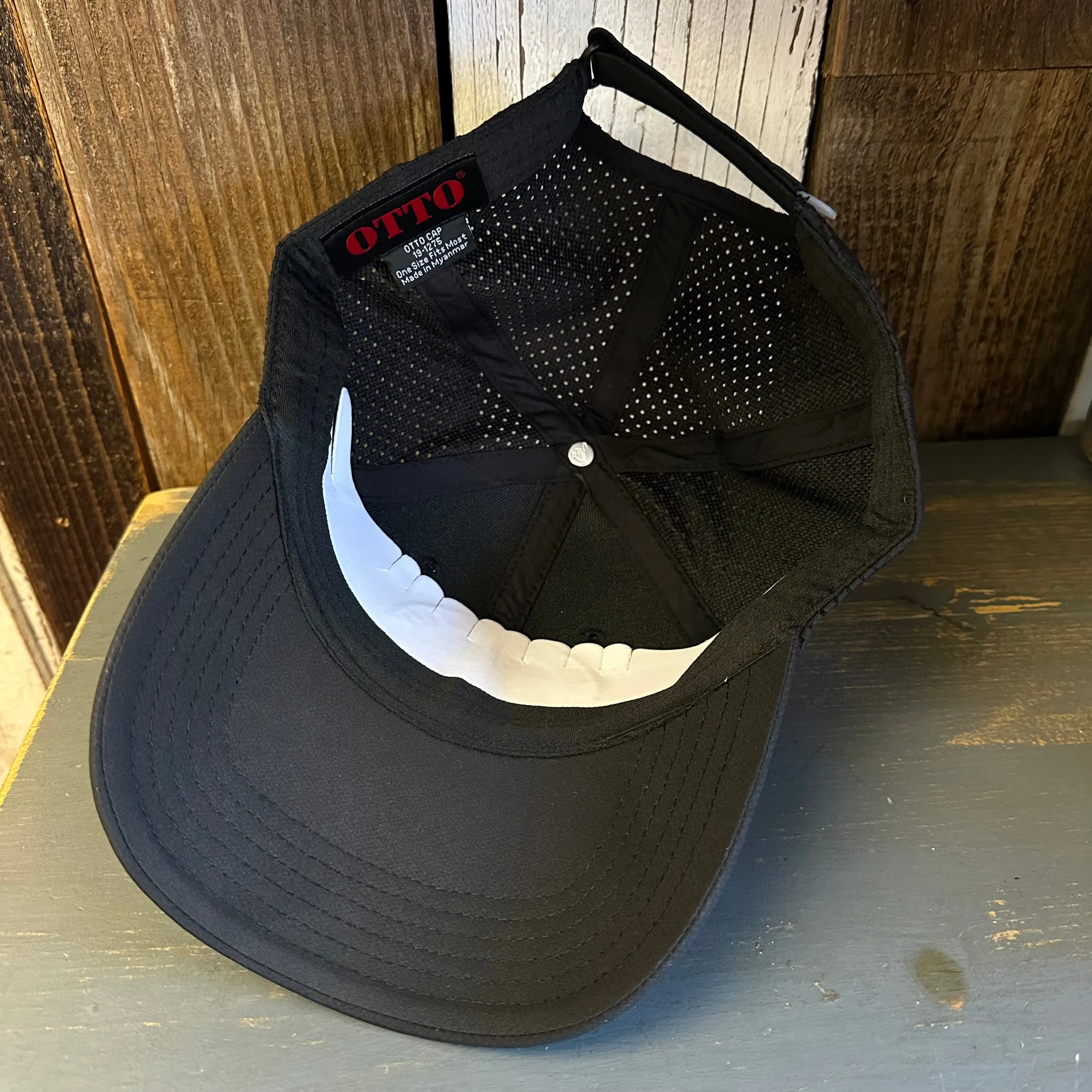 Hermosa Beach PIER AVE - 6 Panel Low Profile Baseball Cap - Black