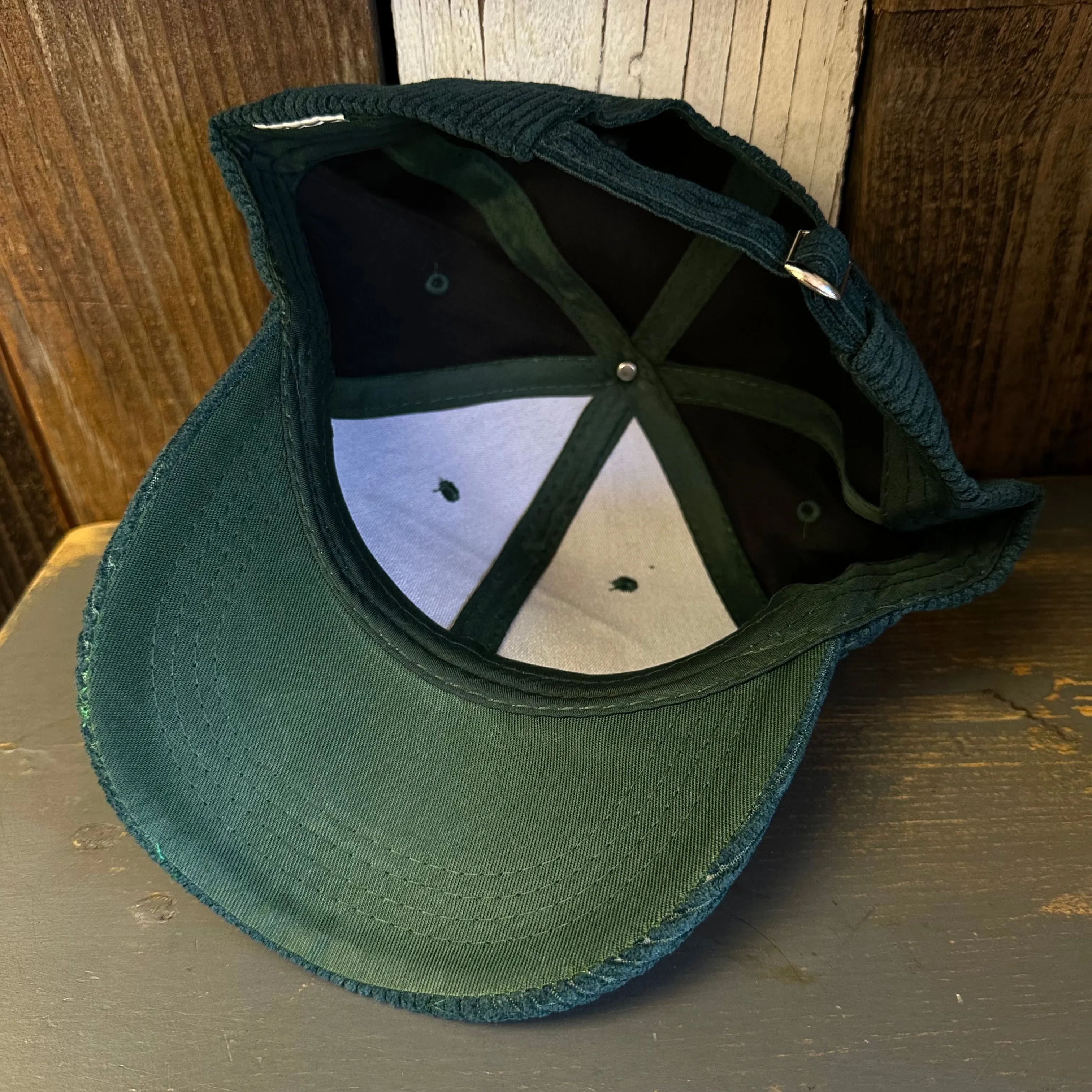 Hermosa Beach RETRO SUNSET 6 Panel Low Profile Corduroy Cap - Green
