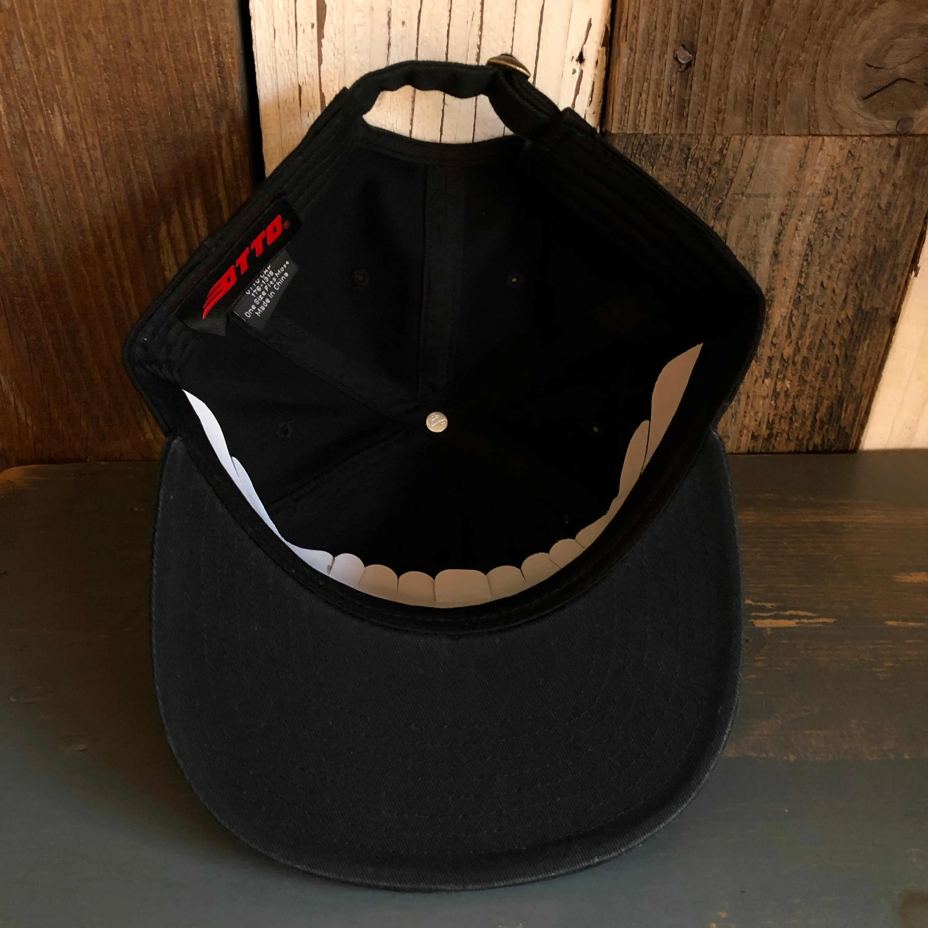 Hermosa Beach SHOREFRONT 5 Panel Low Profile Style Dad Hat - Black