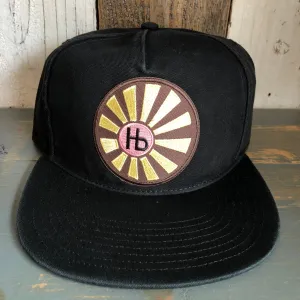 Hermosa Beach SUNBEAMS 5 Panel Low Profile Style Dad Hat - Black
