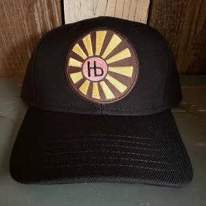 Hermosa Beach SUNBEAMS Premium 6-Panel Low Profile Snapback Hat - Black