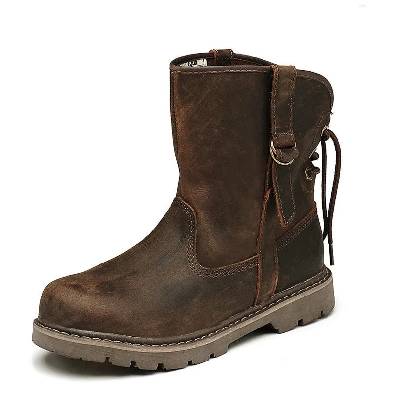 Hiking Shoes Men/Women's Waterproof Hunting Boots - Leather Work Boots