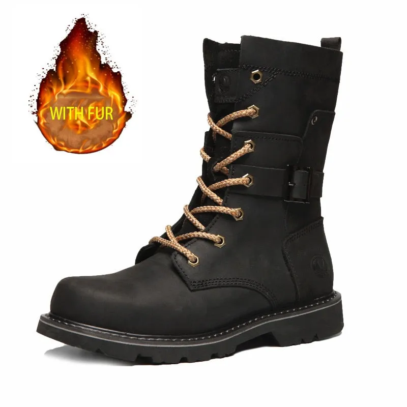 Hiking Shoes Men/Women's Waterproof Hunting Boots - Leather Work Boots