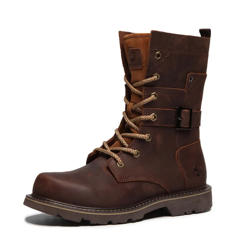 Hiking Shoes Men/Women's Waterproof Hunting Boots - Leather Work Boots