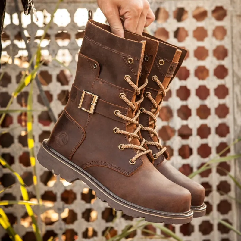 Hiking Shoes Men/Women's Waterproof Hunting Boots - Leather Work Boots