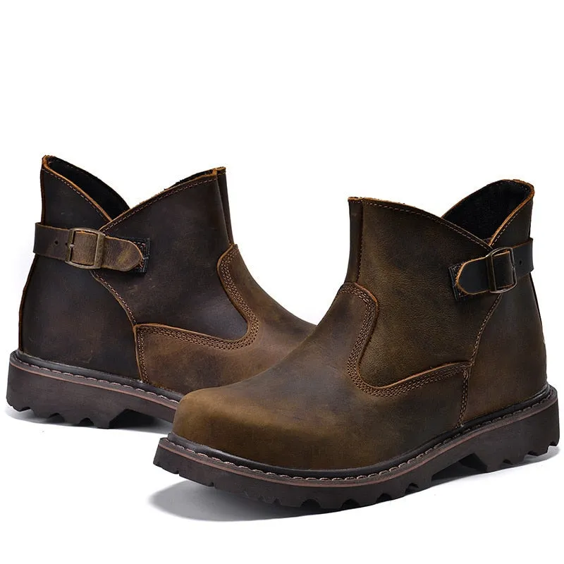 Hiking Shoes Men/Women's Waterproof Hunting Boots - Leather Work Boots