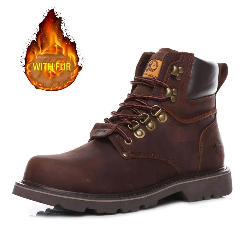Hiking Shoes Men/Women's Waterproof Hunting Boots - Leather Work Boots