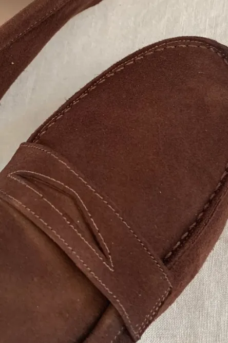 Jamie Haller Penny Loafer in Chocolate