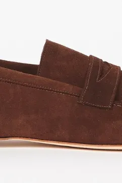 Jamie Haller Penny Loafer in Chocolate
