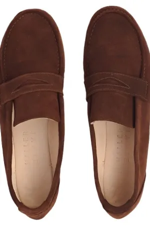 Jamie Haller Penny Loafer in Chocolate