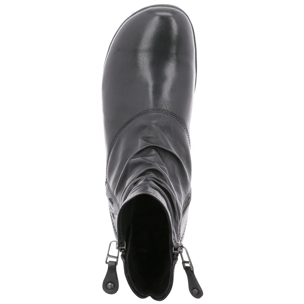Josef Seibel Naly 24 Ladies Twin Zip Ankle Boot Black hi