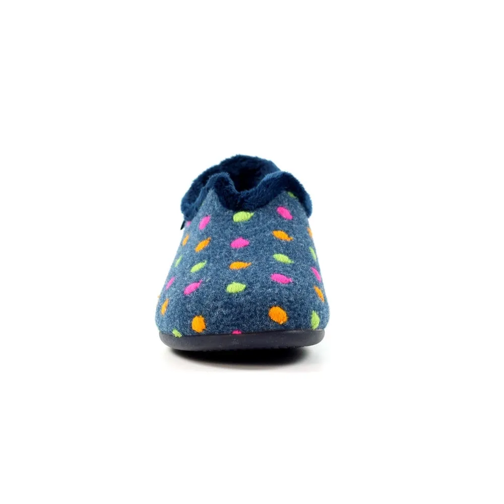 Lunar Women's KLA220 Studio Full Slippers Navy Blue