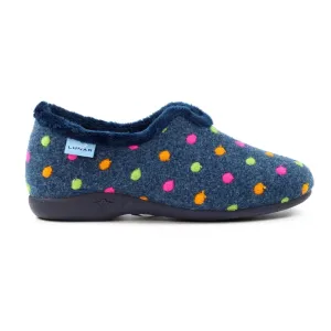 Lunar Women's KLA220 Studio Full Slippers Navy Blue