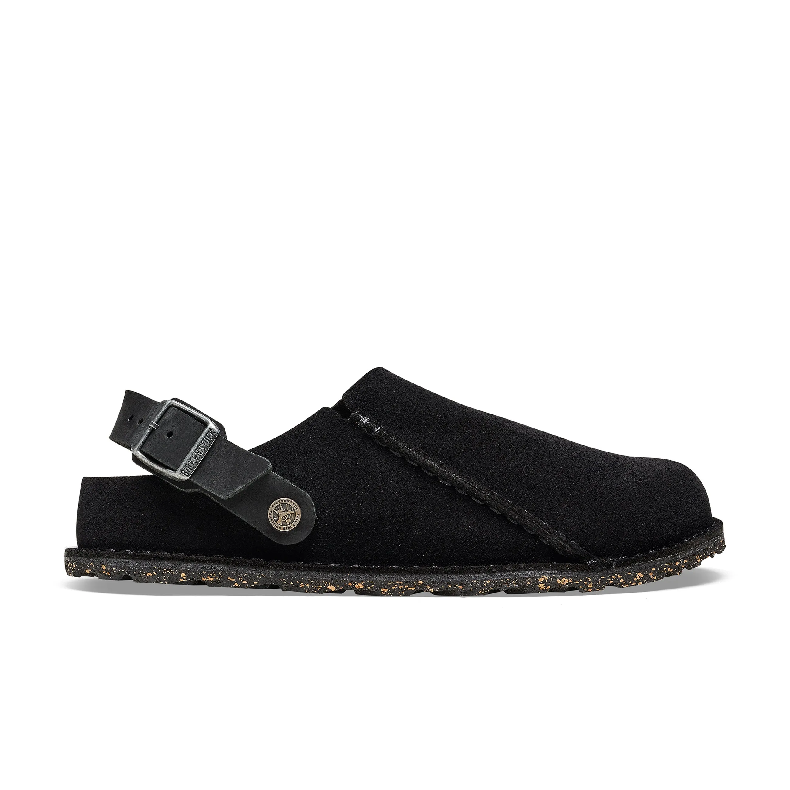 Lutry Black Suede Leather