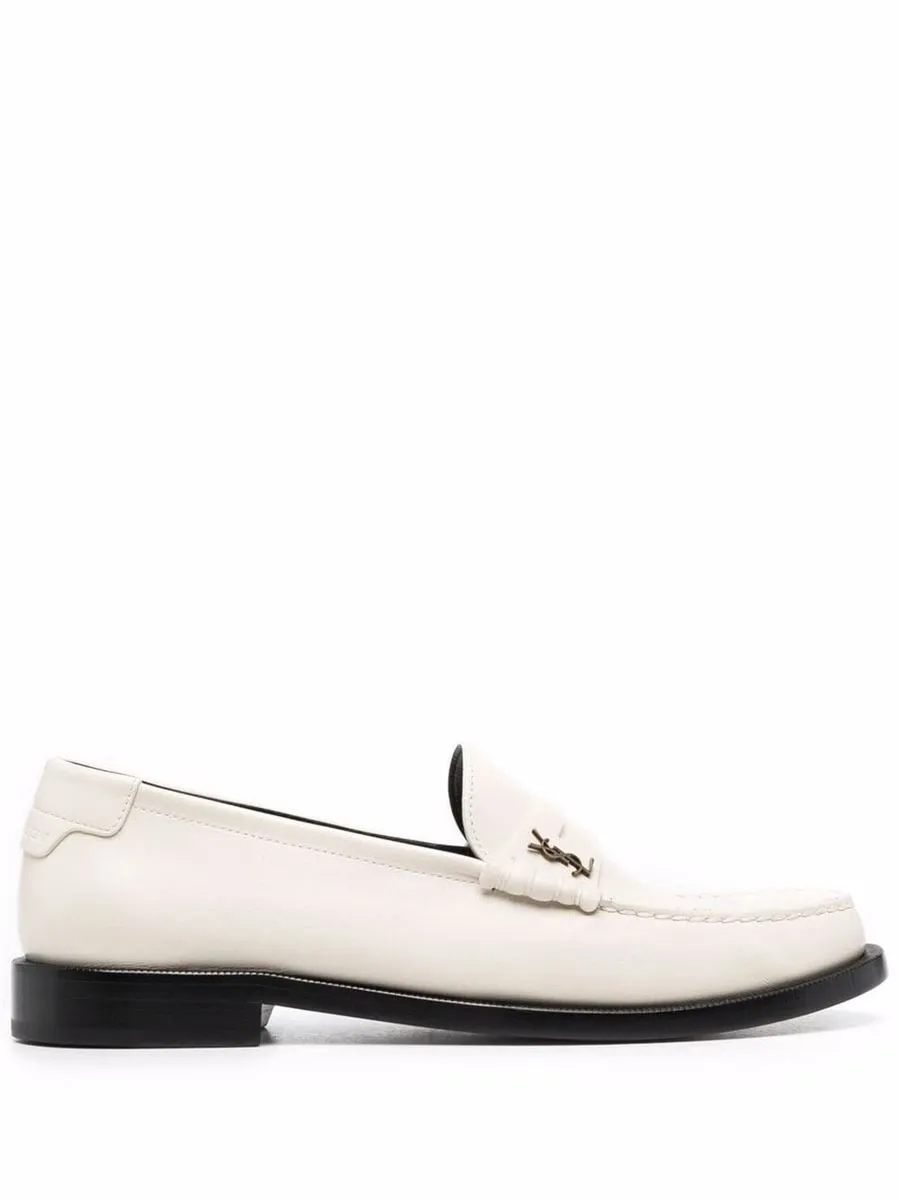 MONOGRAM PLAQUE LOAFERS