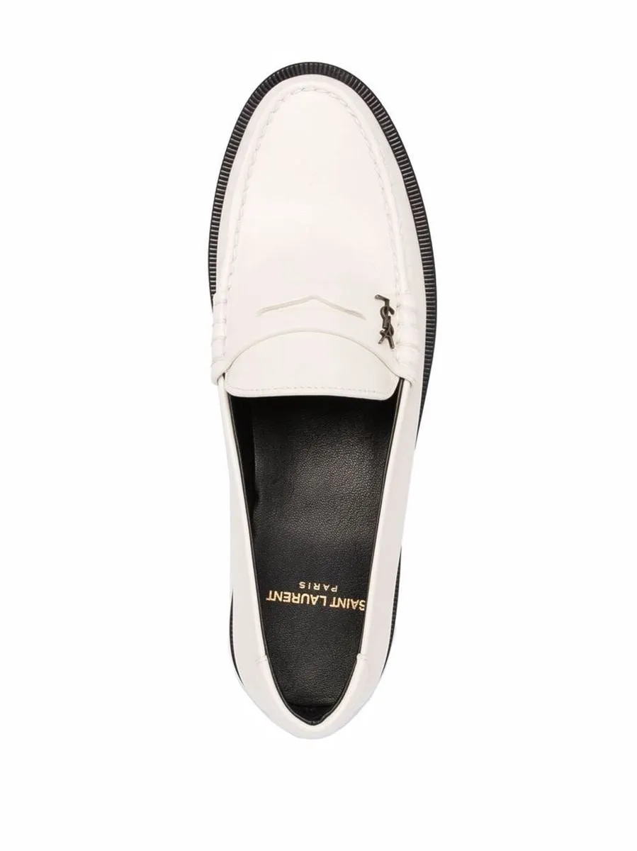 MONOGRAM PLAQUE LOAFERS