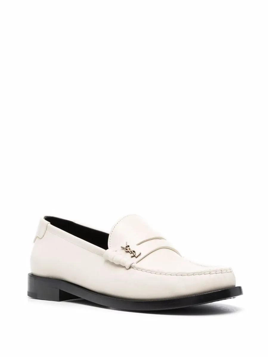 MONOGRAM PLAQUE LOAFERS