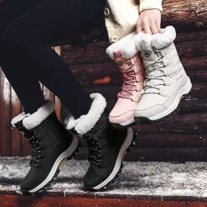 Nanccy Women's Ankle Boots Warm Snow Boots Winter Shoes