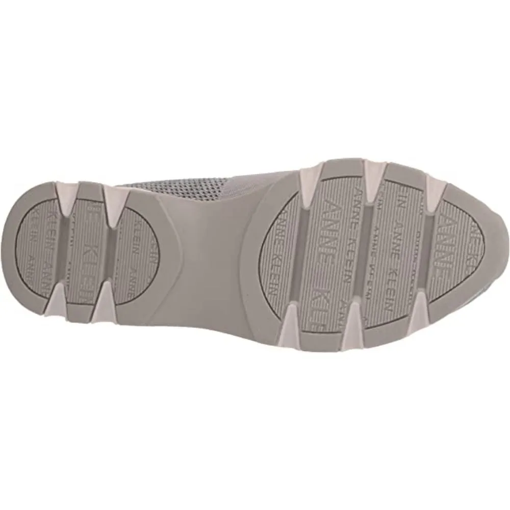 On the Go Gray Fabric Anne Klein Sneakers