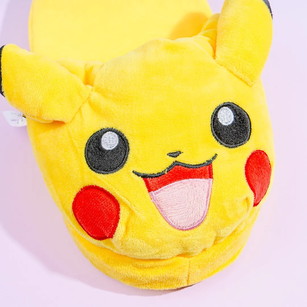 Pokemon Happy Pikachu Fluffy Slippers