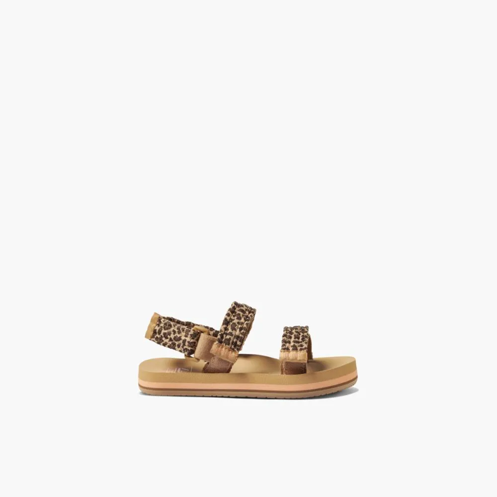 REEF Little Ahi Convertible Sandals Girls Leopard