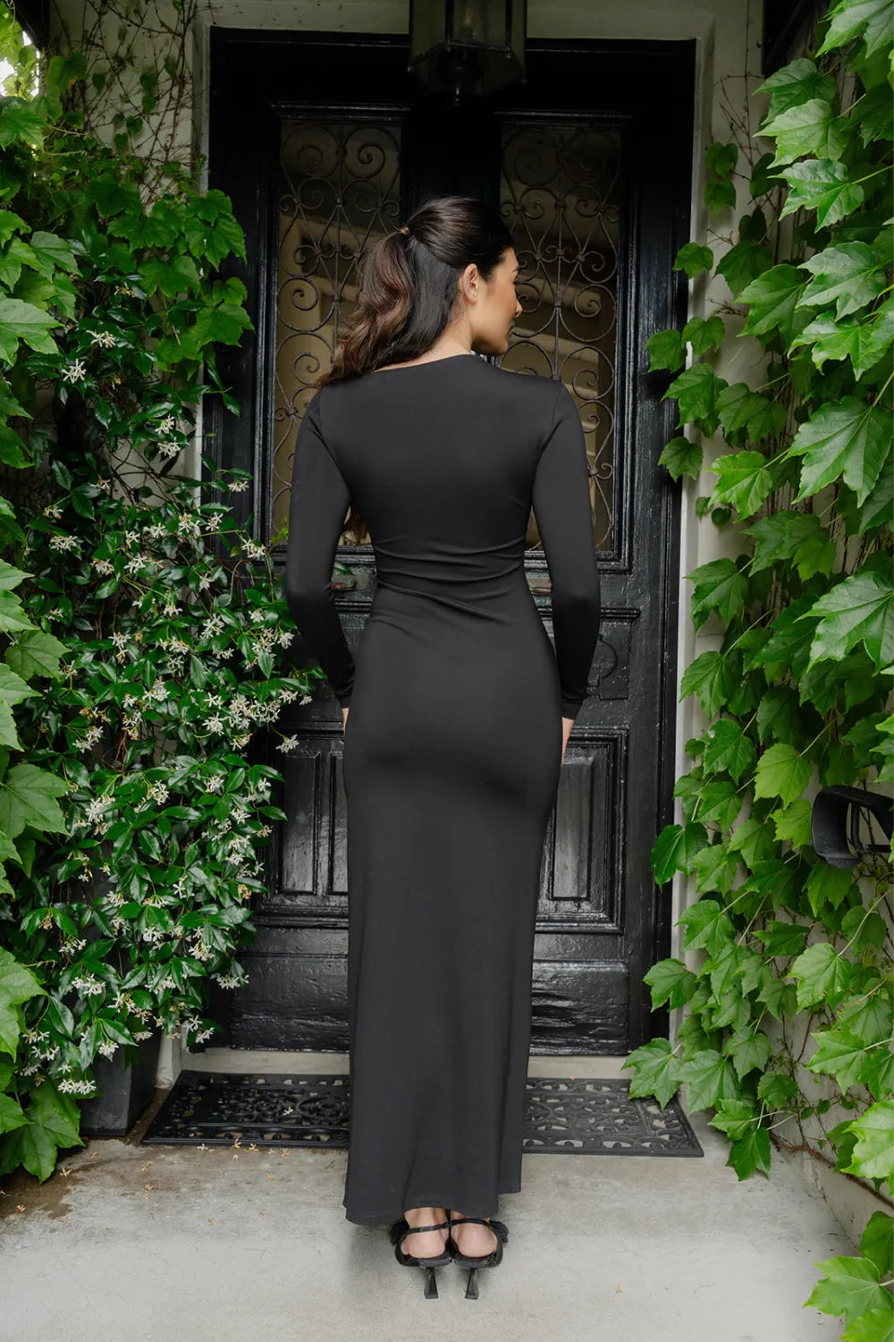 Rue Knit Dress | Black Ponte