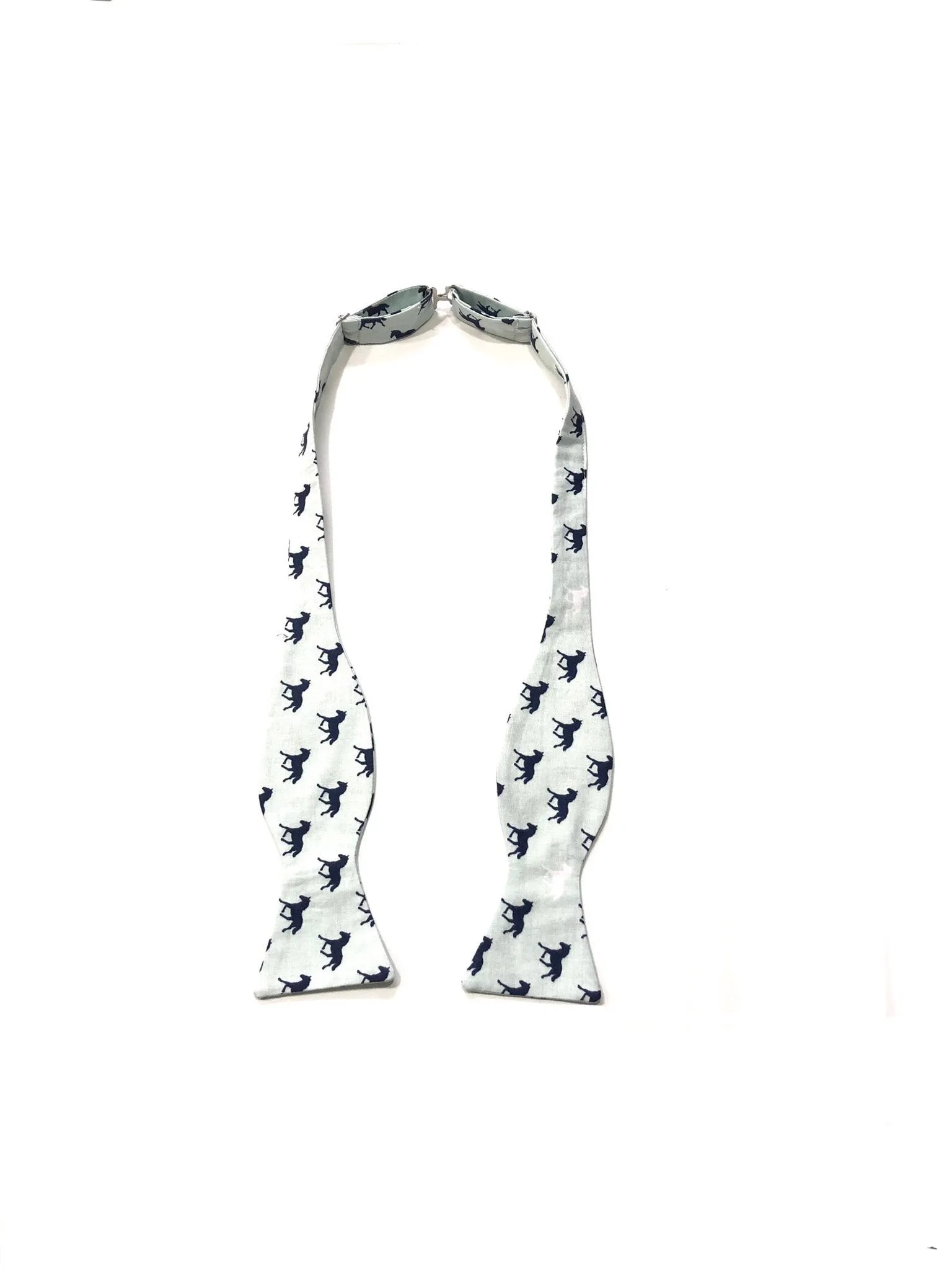 Self Tie Horses Bow Tie with Pocket Square