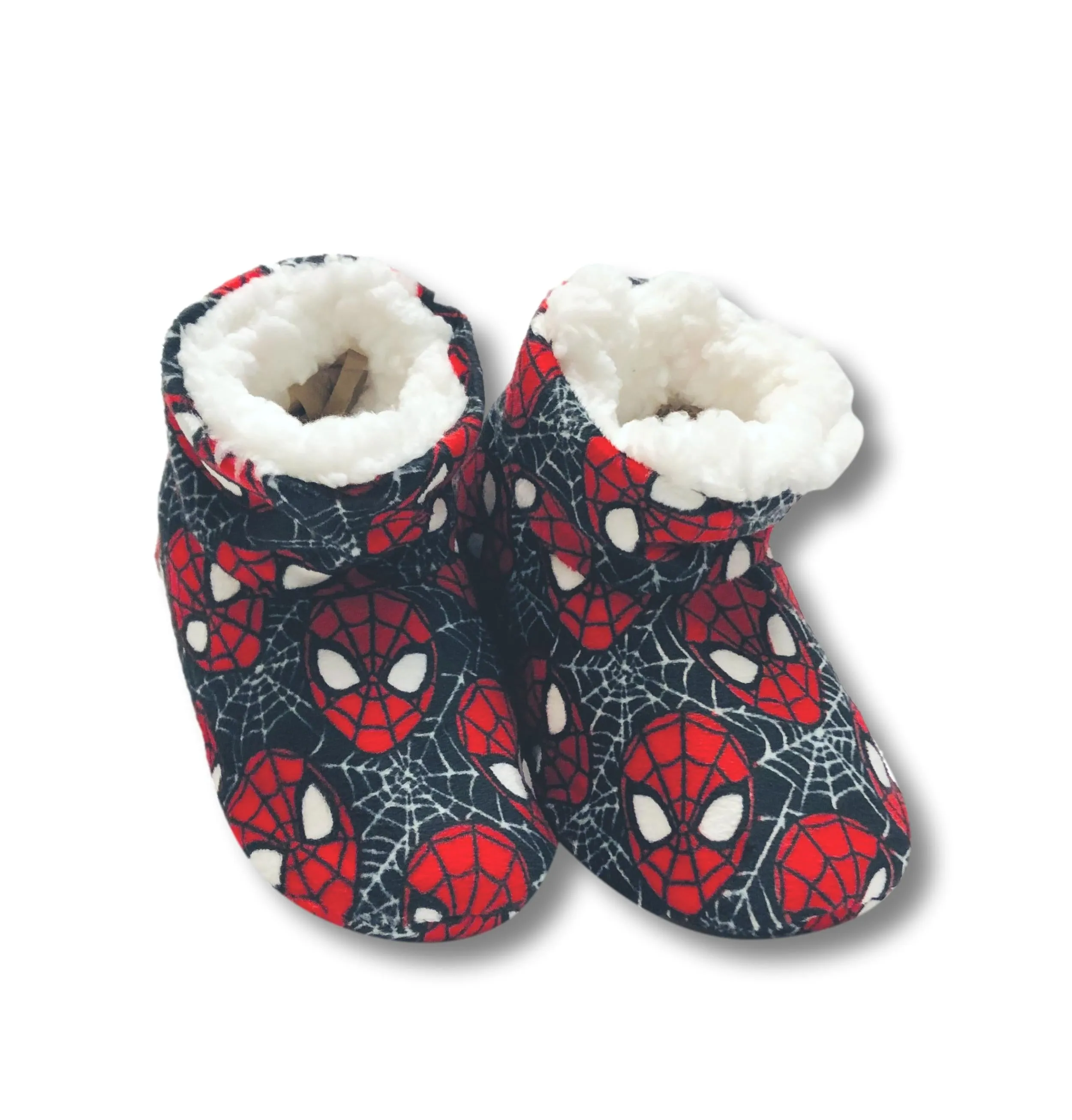 Spider-Man Toddler Slippers Boys Fuzzy Slipper Booties for Kids