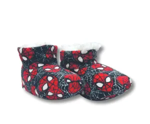 Spider-Man Toddler Slippers Boys Fuzzy Slipper Booties for Kids