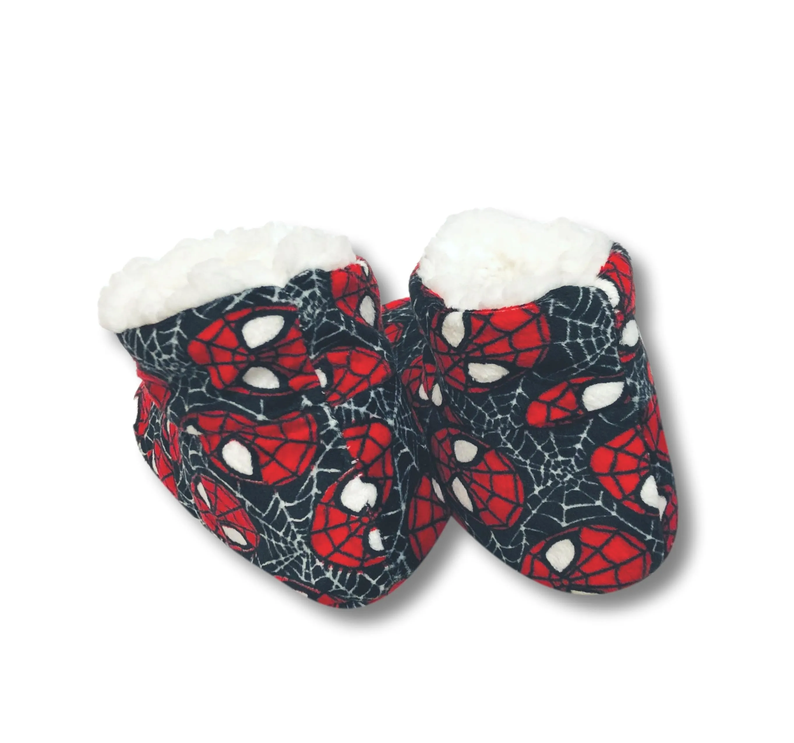 Spider-Man Toddler Slippers Boys Fuzzy Slipper Booties for Kids