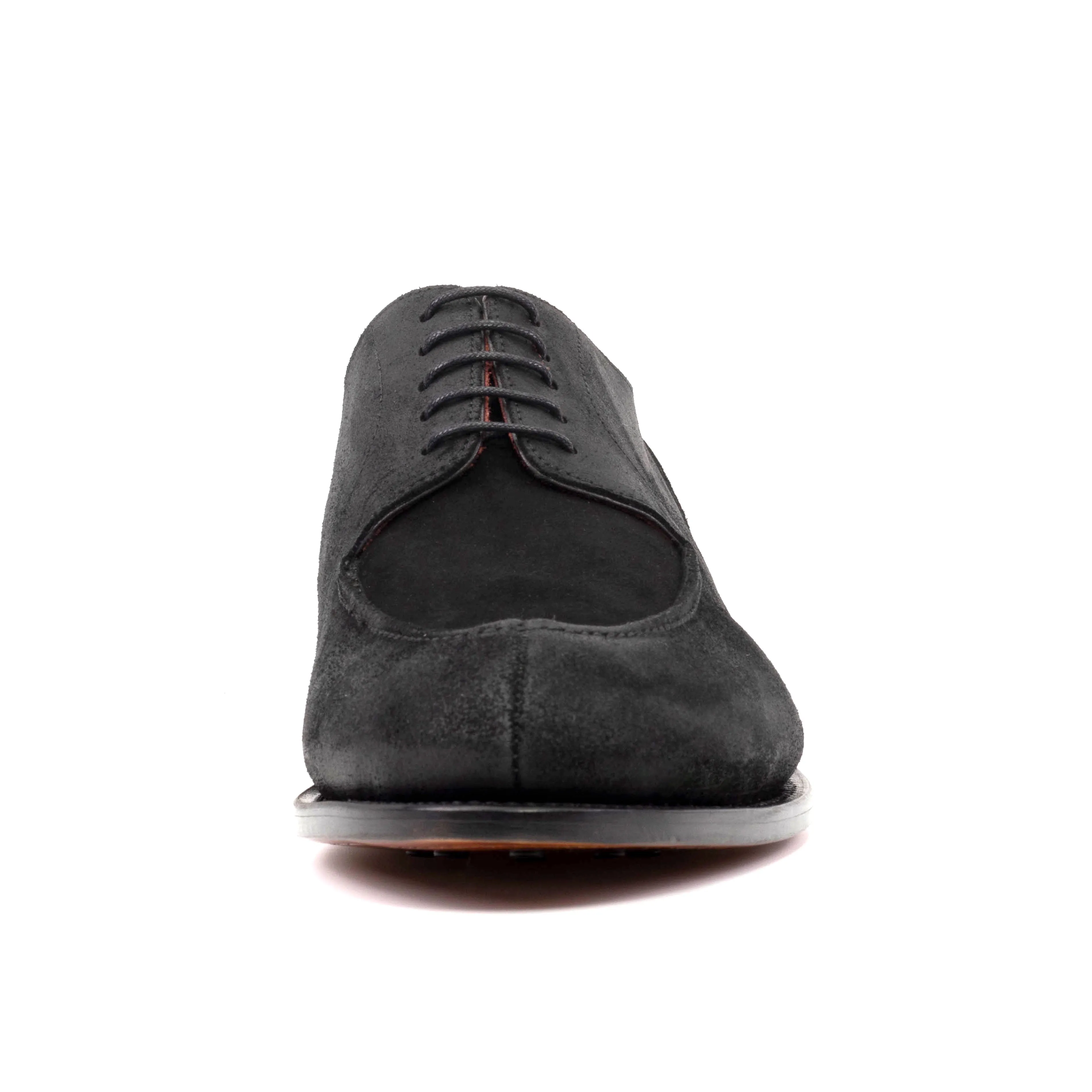 Split Toe Joe Derby (Waxed Black and Suede) Sample Studio Shoes