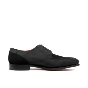 Split Toe Joe Derby (Waxed Black and Suede) Sample Studio Shoes