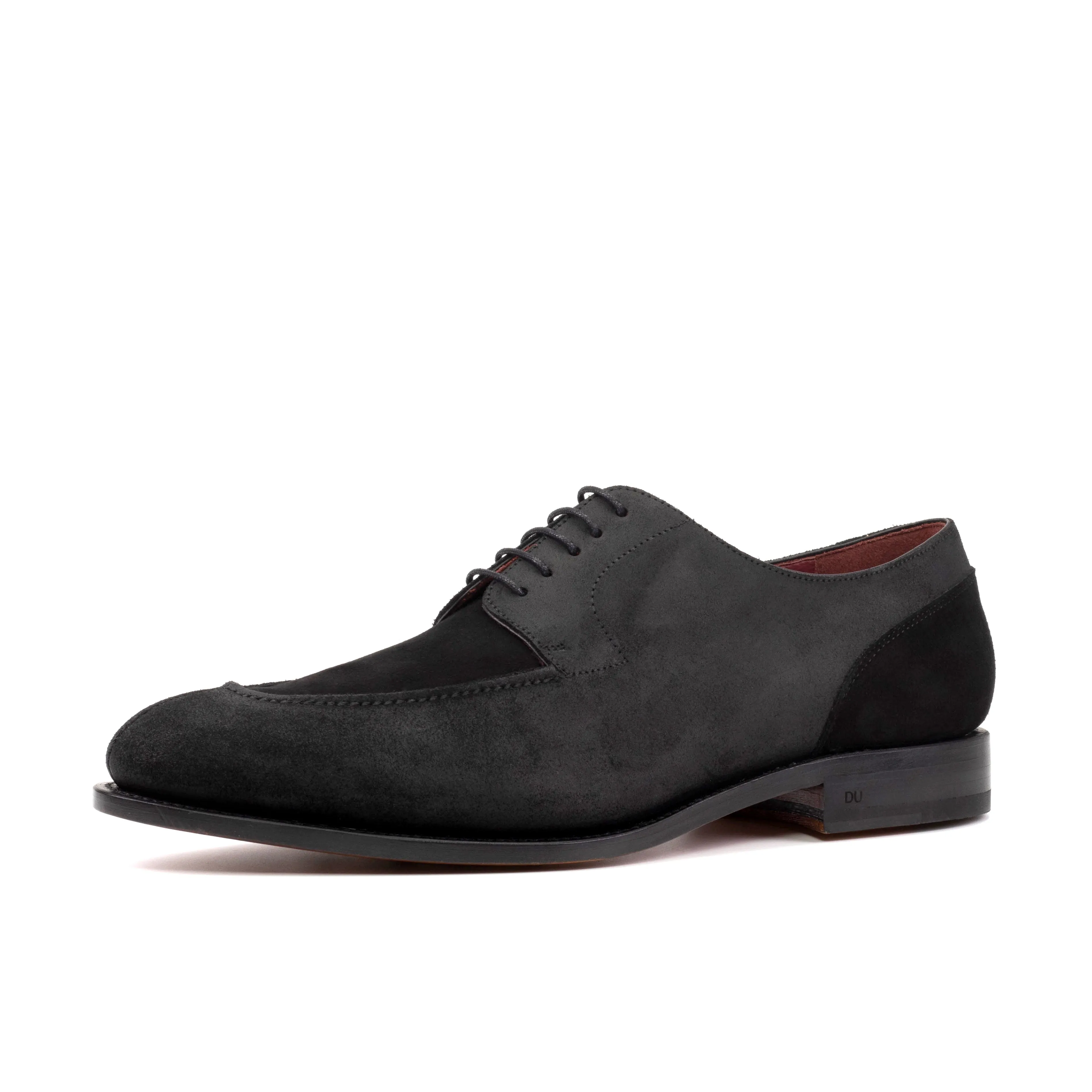 Split Toe Joe Derby (Waxed Black and Suede) Sample Studio Shoes