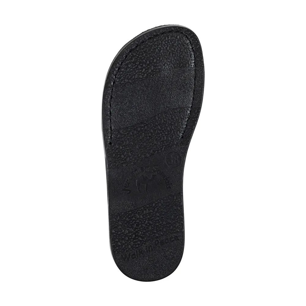 The Original - Leather Adjustable Strap Sandal | Black