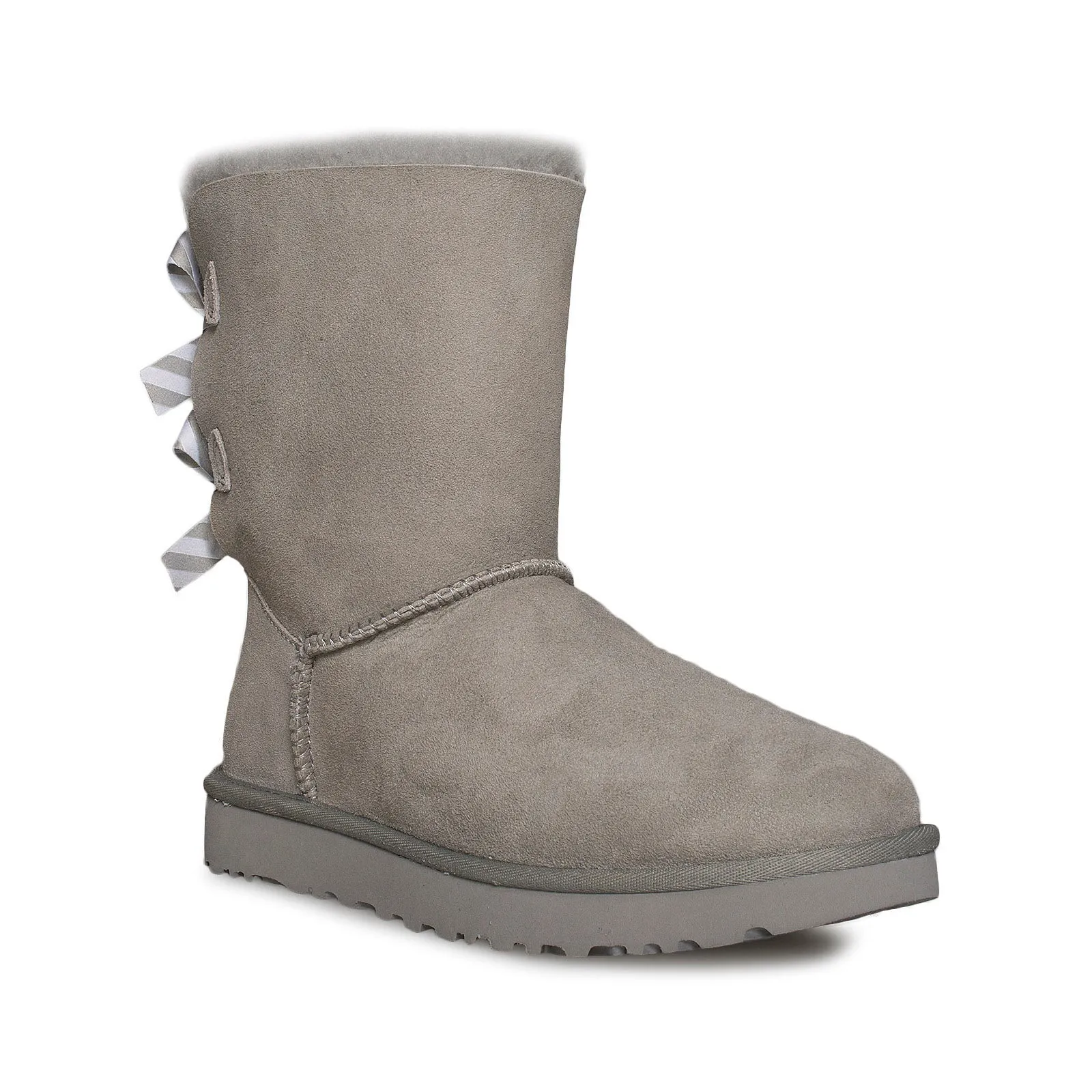 UGG Bailey Bow II Diagonal Stripes Seal Boots - Women's